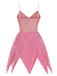 [Pre-Sale] Pink 1970s Tinker Bell Fairy Petal Hem Mini Dress
