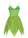 [Pre-Sale] Green 1970s Tinkerbell Elf Petal Hem Mini Dress
