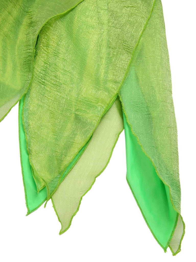 [Pre-Sale] Green 1970s Tinkerbell Elf Petal Hem Mini Dress