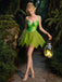 [Pre-Sale] Green 1970s Tinkerbell Elf Petal Hem Mini Dress
