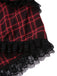 [Pre-Sale] Red 1980s Gothic Plaid Lace Up Corset Dress