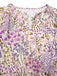 [Pre-Sale] Lavender 1950s Floral V-Neck Puff Sleeve Dress