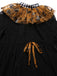 [Pre-Sale] Black & Orange 1950s Halloween Pumpkin Mesh Patchwork Dress