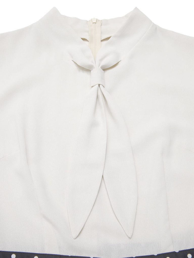 [Pre-Sale] 1940s Sailor Collar Polka Dot Button Jumpsuit