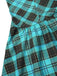 [Pre-Sale] Blue 1970s Plaid Peter Pan Collar Frankie Stein Dress