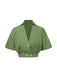 2PCS 1930s Dolman Sleeve Lapel Blouse & Floral Pants