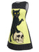 Yellow 1960s Cat Skull Sleeveless A-Line Dress