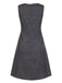 [Pre-Sale] Black 1960s Face Print Polka Dot Dress