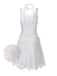 [Pre-Sale] White 1920s Lace Patchwork Dress With Rose Necklace