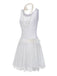 [Pre-Sale] White 1920s Lace Patchwork Dress With Rose Necklace