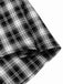 [Pre-Sale] Black 1950s Lapel Pleated Plaid Patchwork Dress