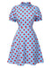 [Pre-Sale] 2PCS 1940s Ruffle Polka Dot Dress & Cotton Apron Skirt
