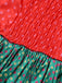 Green 1930s Grinch Martha Cosplay Polka Dot Strapless Dress