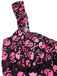 [Pre-Sale] Pink 1950s Halloween Skull Lace Patchwork Dress