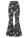 [Pre-Sale] 2PCS Halloween 1960s Fishnet Top & Spiderweb Flared Pants