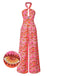 [Pre-Sale] Pink 1960s Halter Cutout Psychedelic Eye Jumpsuit