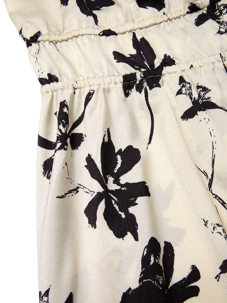 [Pre-Sale] [Plus-Size] 1950s Off Shoulder Ruffle Floral Swing Dress