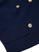 [Pre-Sale] Navy Blue 1950s Plaids Collar Cropped Blazer