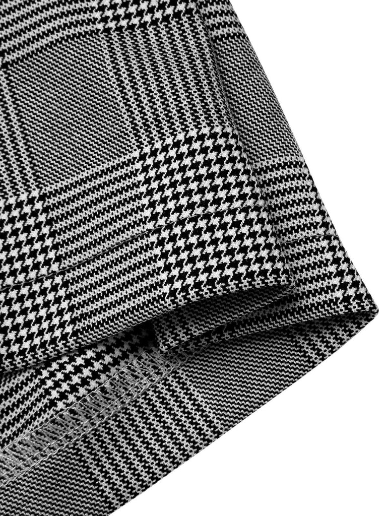 [Pre-Sale] Grey 1940s Houndstooth Faux Pocket Pants