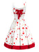 [Pre-Sale] 1950s Square Neck Lace Flower Bow Sleeveless Dress