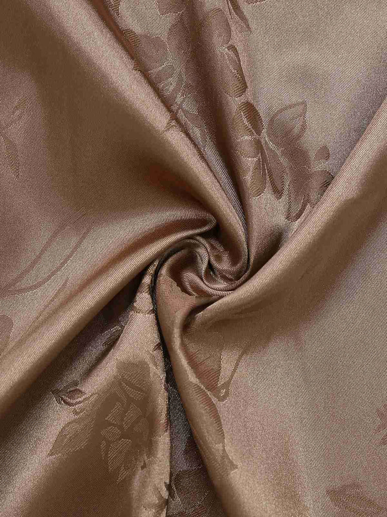 1930s Solid Satin Floral Jacquard Slip Mermaid Dress