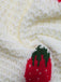 Beige 1950s Strawberry Drop Shoulder Knit Cardigan