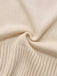 Beige 1950s Lapel Sleeveless Knitted Vest