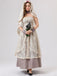Beige 1930s Halloween Vampire Bride Lace Dress Set