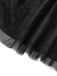 Black 1930s Solid 3D Feather Mesh Dress