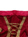 Red 1930s Medieval Victorian Vintage Dress