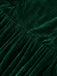 Green 1930s Christmas Mrs. Santa Claus Velvet Dress with Cape
