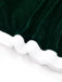 Green 1930s Christmas Mrs. Santa Claus Velvet Dress with Cape