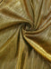 Gold 1930s Metallic Fabric V-Neck Jumpsuit