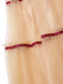 [Pre-Sale] Red 1950s Off-Shoulder Brushed Knit Tulle Cake Dress