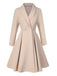 [Pre-Sale] Cream Color 1950s Shawl Collar Swing Coat