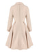 [Pre-Sale] Cream Color 1950s Shawl Collar Swing Coat