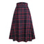 [Pre-Sale] Black 1940s High Waisted Plaid Midi Skirt