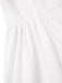 [Pre-Sale] White 1950s Off-Shoulder Cut-Out Floral Dress