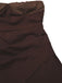 [Pre-Sale] Brown 1970s Cotton Strapless Plaid Irregular Ruffled Dress