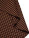 [Pre-Sale] Brown 1970s Cotton Strapless Plaid Irregular Ruffled Dress