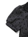 [Pre-Sale] Gray 1950s Flocked Polka Dot Puff Dress