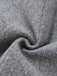 Grey 1940s Faux-Wool Stand Collar Buttons Jacket