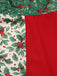 [Pre-Sale] Red & Green 1940s Christmas Fur Collar Winterberry Dress