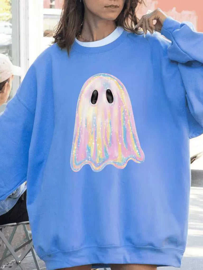 1980s Halloween Ghost Pumpkin Vintage Sweatshirt