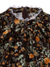 [Pre-Sale] Brown 1980s Floral Lace Patchwork Corduroy Dress
