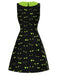 [Pre-Sale] Black & Green 1960s Halloween Demon Eyes Dress