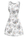 [Pre-Sale] Black & White 1960s Horror Spider Web Dress