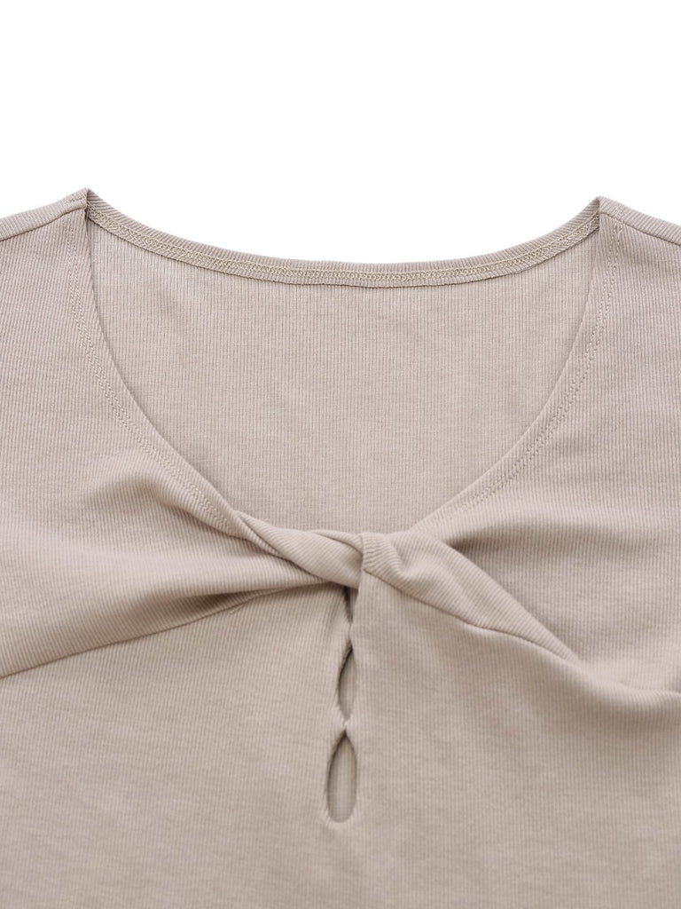 [Pre-Sale] Beige 1950s Twisted Knitted Christmas Elk Swing Dress
