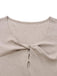 [Pre-Sale] Beige 1950s Twisted Knitted Christmas Elk Swing Dress