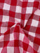 [Pre-Sale] Red 1950s Cotton Sweetheart Neck Knitted Plaid Dress